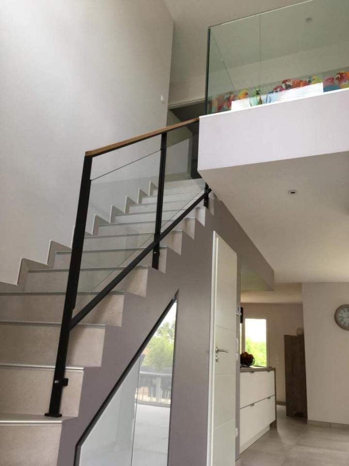 Escalier sur mesure menuiserie Malling