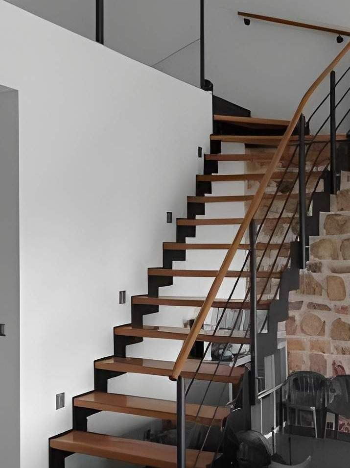 Escalier crémaillère en acier Malling